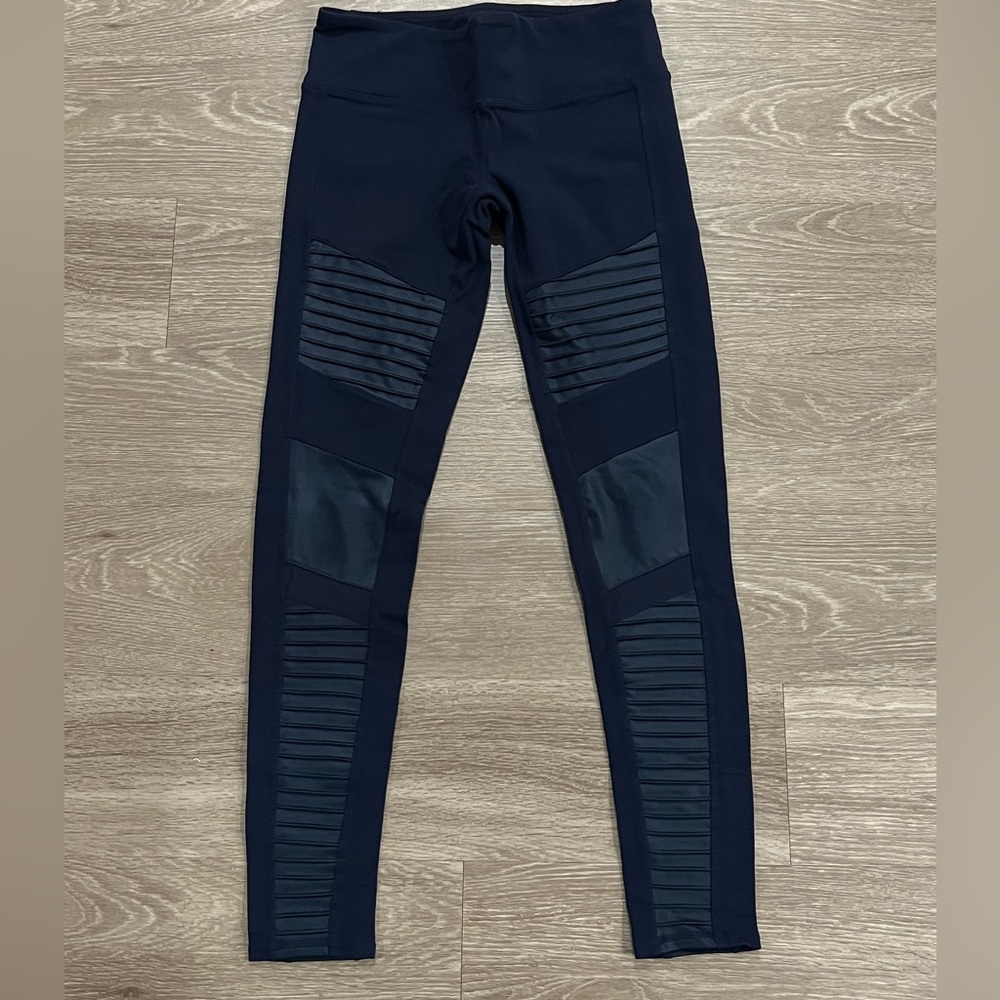 Alo moto leggings size M - navy